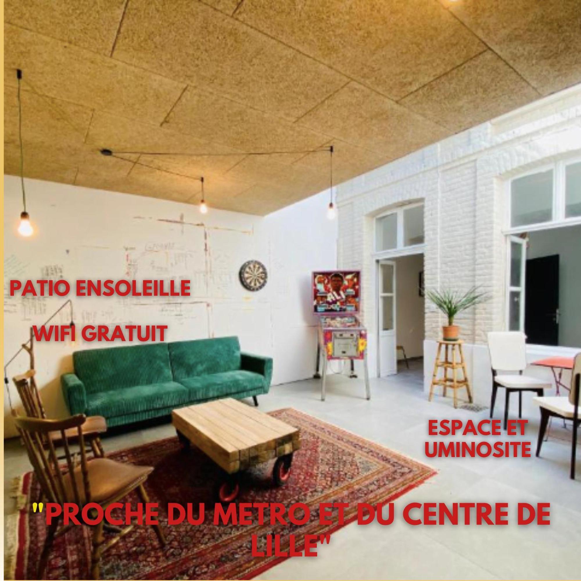 Appartement Oasis Urbaine - Spacieux Et Calme Avec Patio Lille